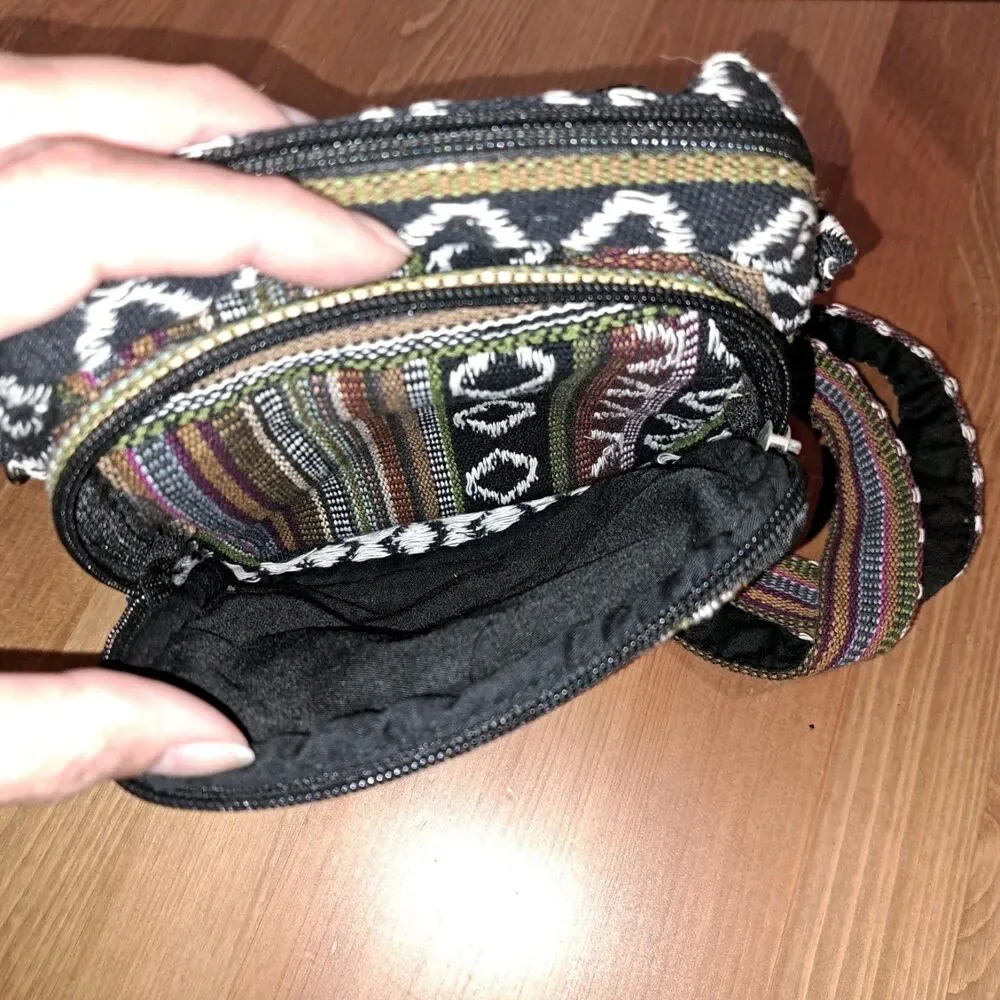 Kyber Side Bag/ Belt Bag Crossbody Hiking Sack Outerwear 2 Zip Pockets Soft 5x7” - Picture 5 of 8